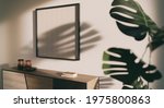 mockup frame in simple retro... | Shutterstock . vector #1975800863