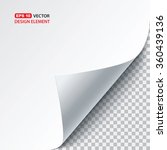 vector paper curl | Shutterstock .eps vector #360439136