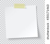 white paper reminder  vector | Shutterstock .eps vector #450171463