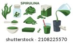 dietary supplement spirulina... | Shutterstock .eps vector #2108225570