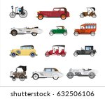 Antique Vehicle Colorful Vector ...