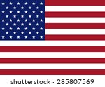 usa flag vector | Shutterstock .eps vector #285807569