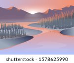 travel landscape with abstract... | Shutterstock .eps vector #1578625990