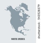 north america vector map | Shutterstock .eps vector #543528379