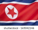 Small photo of The flag of North Korea was adopted on 8 September 1948, as the national flag and ensign of this isolationist state.