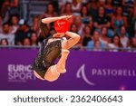 Small photo of VALENCIA, SPAIN - AUGUST 26, 2023: 40th FIG Rhythmic Gymnastics World Championships. Individual - All-Around Final. PIGNICZKI Fanni HUN