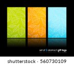 set of nature gift cards with... | Shutterstock .eps vector #560730109