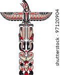 Haida Style Totem Pattern...