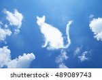 Cat Cloud Shape On Sky.