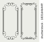 vintage frames with ornamental... | Shutterstock .eps vector #1831646449