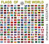 set of flags of world sovereign ... | Shutterstock . vector #1422147746