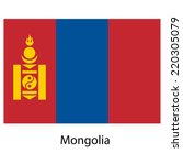 Flag  Of The Country  Mongolia. ...