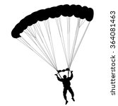 skydiver  silhouettes... | Shutterstock .eps vector #364081463