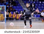 Small photo of BARCELONA - DEC 8: Didac Plana in action at the Primera Division LNFS match between FC Barcelona Futsal and Movistar Inter at the Palau Blaugrana on December 8, 2021 in Barcelona, Spain.