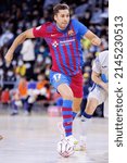 Small photo of BARCELONA - DEC 8: Pito in action at the Primera Division LNFS match between FC Barcelona Futsal and Movistar Inter at the Palau Blaugrana on December 8, 2021 in Barcelona, Spain.