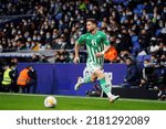 Small photo of BARCELONA - JAN 21: Alex Moreno in action during the La Liga match between RCD Espanyol and Real Betis Balompie at the RCDE Stadium on January 21, 2022 in Barcelona, Spain.