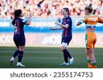 Small photo of BARCELONA - FEB 6: Walsh celebrates after scoring a goal during the Primera Division Femenina League match between FC Barcelona and Real Betis Balompie at the Johan Cruyff Stadium on February 6, 2023.