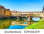 Famous landmark Ponte Vecchio in Florence, Italy. 