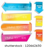 colorful labels on a web page | Shutterstock .eps vector #120662650