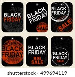 set of tags. black friday sale... | Shutterstock .eps vector #499694119