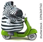 fun zebra   3d illustration | Shutterstock . vector #1096369763