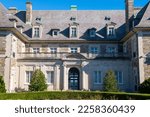Small photo of Historic Aldrich Mansion aka Indian Oaks at 836 Warwick Neck Avenue in Warwick, Rhode Island RI, USA. This mansion was built in 1899 with Renaissance style for Nelson Aldrich.
