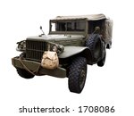 Military Jeep Isolated On A...