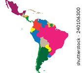 latin america | Shutterstock .eps vector #240106300