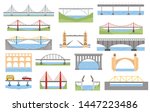 Types Of Bridges Set. Color...