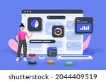 online marketing  financial... | Shutterstock .eps vector #2044409519