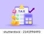 tax payment and business tax... | Shutterstock .eps vector #2141996493