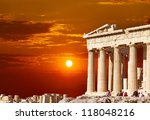 Parthenon Temple  On The...