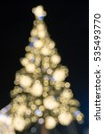 bokeh of christmas tree | Shutterstock . vector #535493770