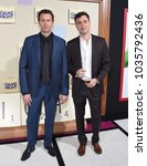 Small photo of LOS ANGELES - FEB 21: Jonathan Goldstein and John Francis Daley arrives for the "Game Night" Los Angeles Premiere on February 21, 2018 in Hollywood, CA