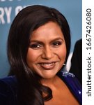Small photo of LOS ANGELES - JAN 28: Mindy Kaling arrives for the Costume Designers Guild Awards on January 28, 2020 in Beverly Hills, CA