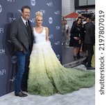 Small photo of LOS ANGELES - JUN 09: Blake Shelton and Gwen Stefani arrives for AFI Lifetime Achievement Gala on June 09, 2022 in Hollywood, CA