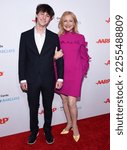 Small photo of LOS ANGELES - JAN 28: Patricia Clarkson and godson Nicholas Tapliz arrives for the AARP Movies for Grownups Award on January 28, 2023 in Beverly Hills, CA