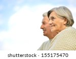 Happy Elderly Couple Posing...