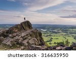 A Climber At The Roaches With A ...