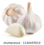Garlic isolated on white...