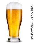 Glass of beer isolated....