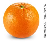 Ripe orange isolated on white...