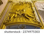 Small photo of Potsdam, Germany - January 5, 2022: Sanssouci was summer palace of Frederick the Great, King of Prussia (1747). Audience room is the first room in the Royal apartment.