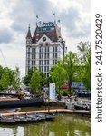 Small photo of Rotterdam, The Netherlands - MAY 26, 2022: Old Harbor (Old Harbor) - Rotterdam's oldest harbors, first jetty was built around 1350. Today, Old Harbor is known as Rotterdam's entertainment center.