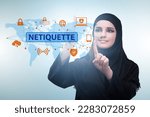 Small photo of Concept of etiquette and netiquette