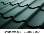 Close Up Of Metal Roof Tile 