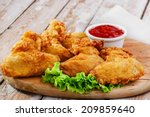 Fried Chicken Wings In Batter 