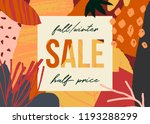 autumn design with abstract... | Shutterstock .eps vector #1193288299
