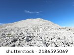Small photo of Peak of Rosetta Mount in Italian Dolomites in summer near San Martino di Castrozza Town