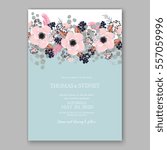 wedding invitations with... | Shutterstock .eps vector #557059996